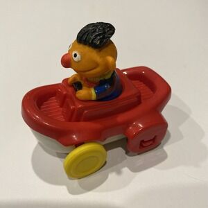 Illco Vintage Sesame Street Ernie Driving Boat Car Jim Henson